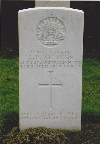 clement percival withers, bethleem farm west cemetery