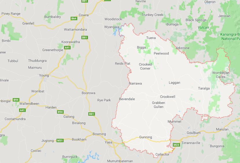 upper lachlan shire map,